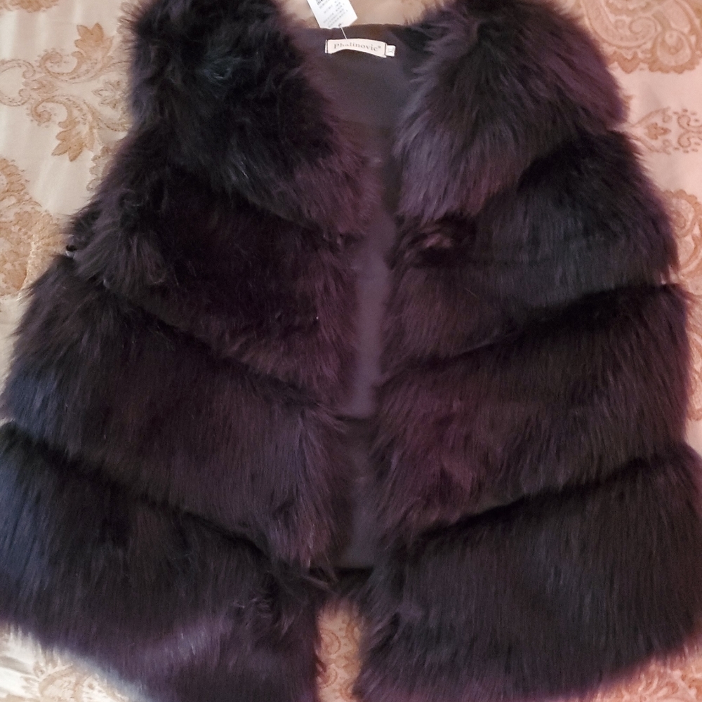 Faux Fur Vest XL